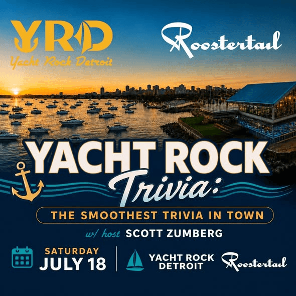 Yacht Rock Trivia at The Roostertail — Saturday July 18